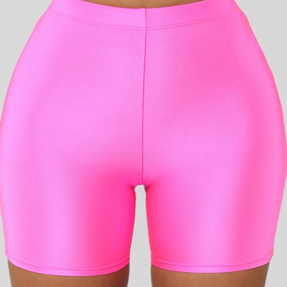 Mini Pink Biker Shorts - Picture 3 of 3